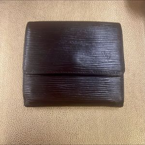 Louis Vuitton brown moka  epi leather Elise wallet